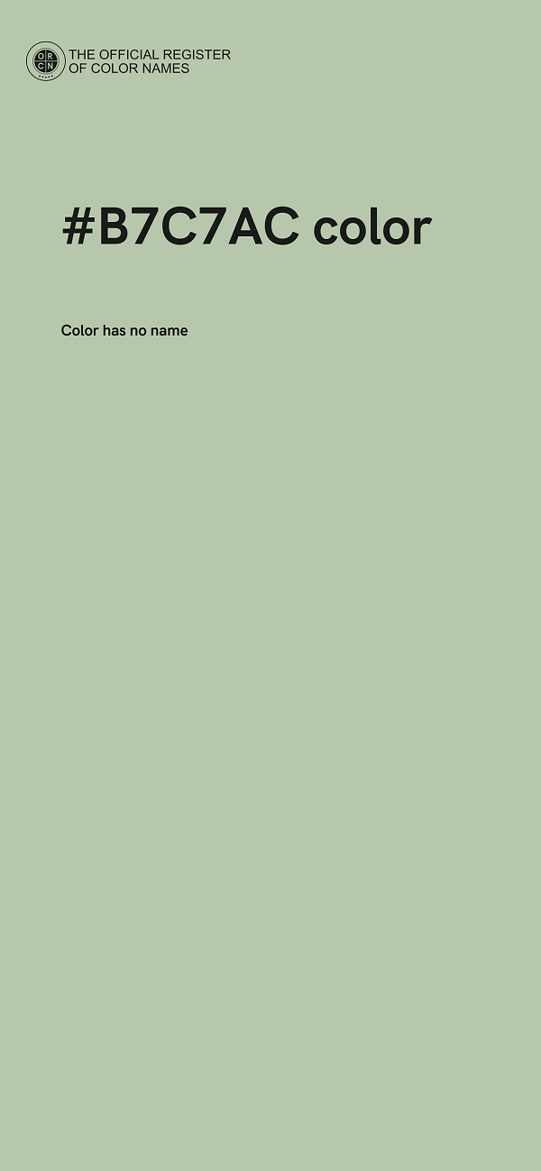 #B7C7AC color image