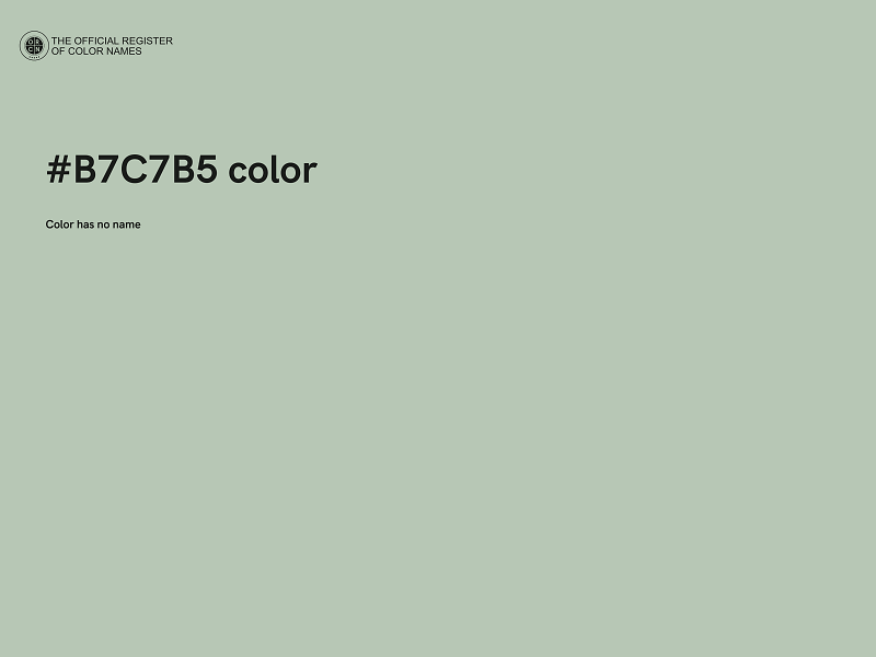 #B7C7B5 color image