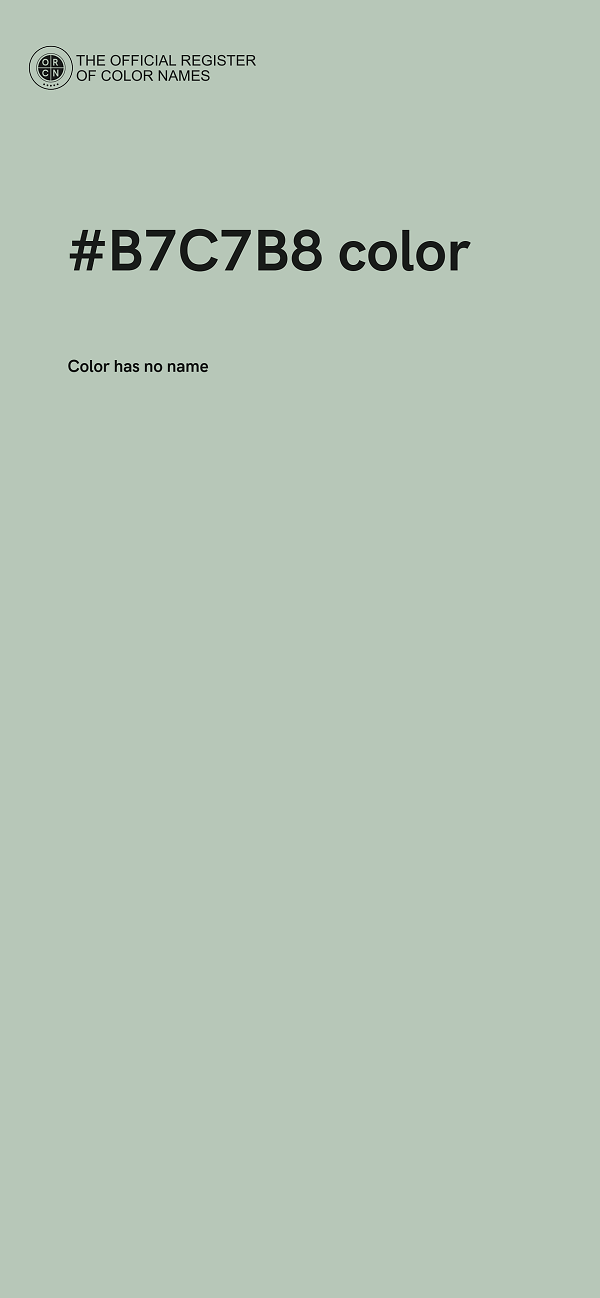 #B7C7B8 color image