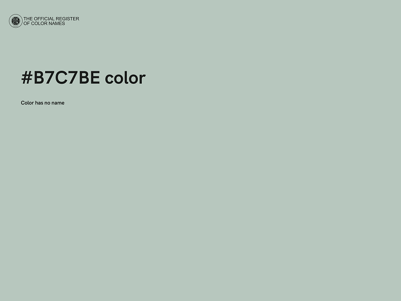 #B7C7BE color image