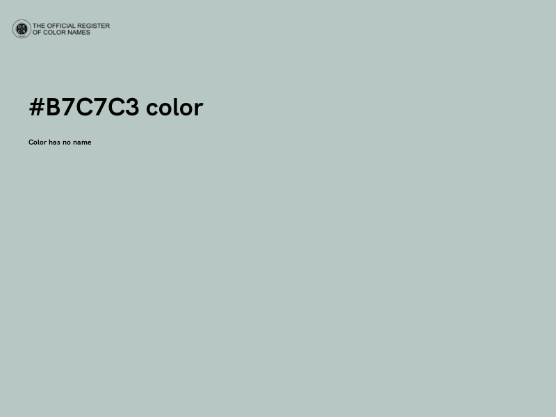 #B7C7C3 color image
