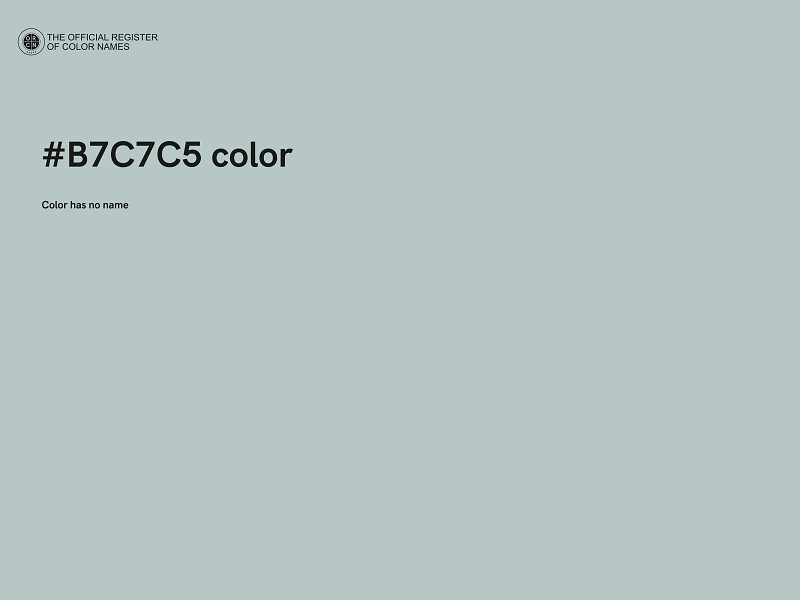 #B7C7C5 color image