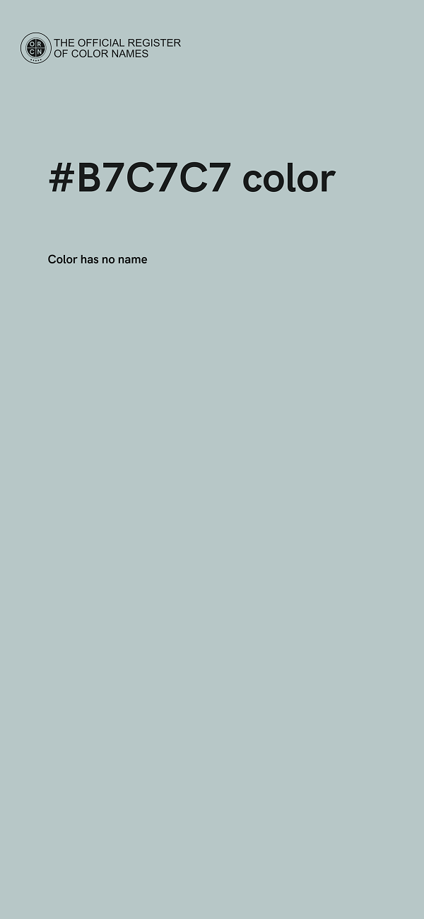 #B7C7C7 color image