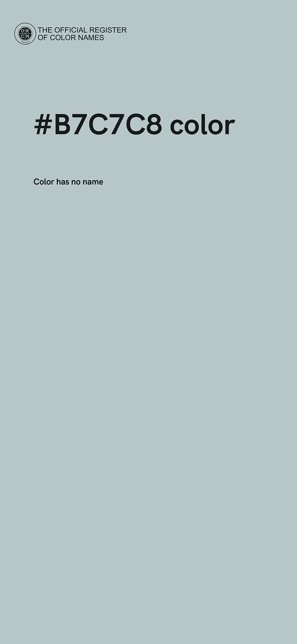 #B7C7C8 color image
