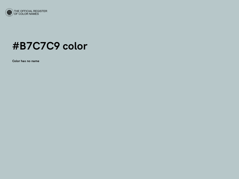 #B7C7C9 color image