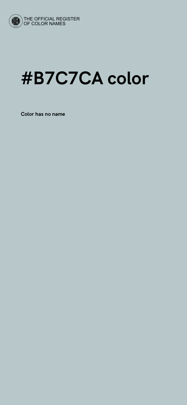#B7C7CA color image