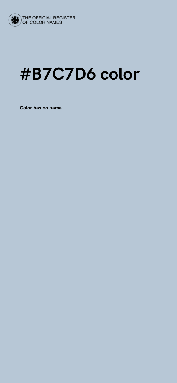 #B7C7D6 color image