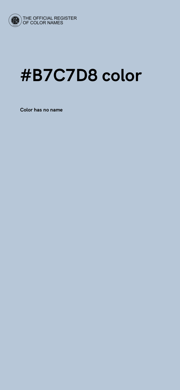 #B7C7D8 color image