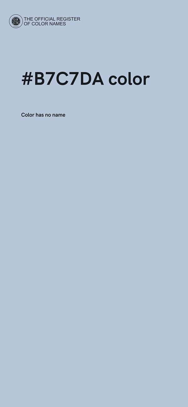 #B7C7DA color image