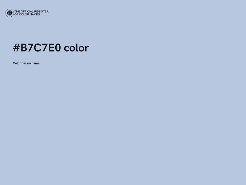 #B7C7E0 color image