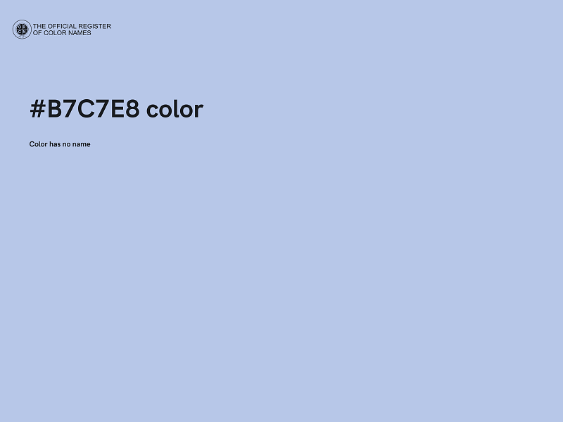 #B7C7E8 color image