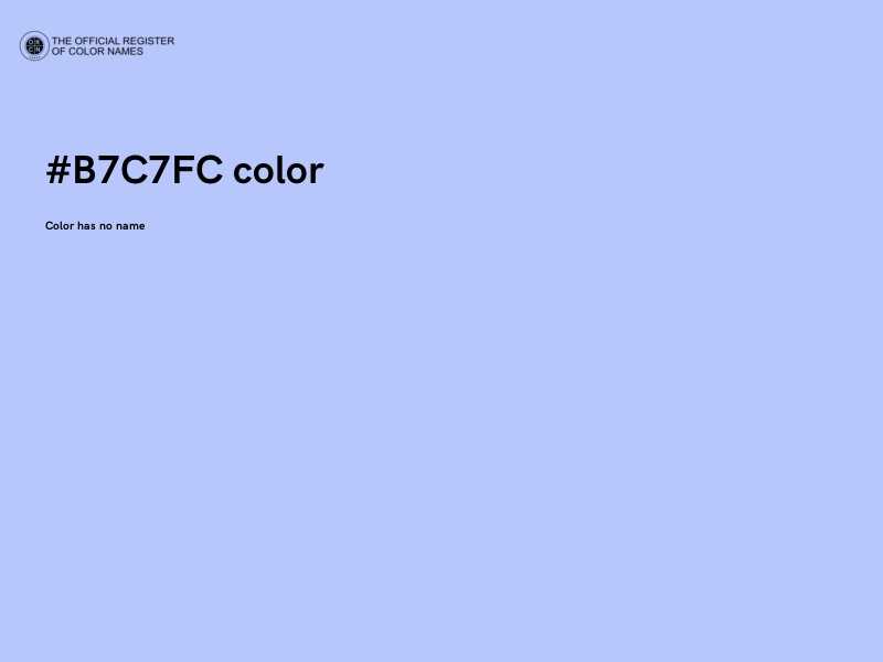 #B7C7FC color image