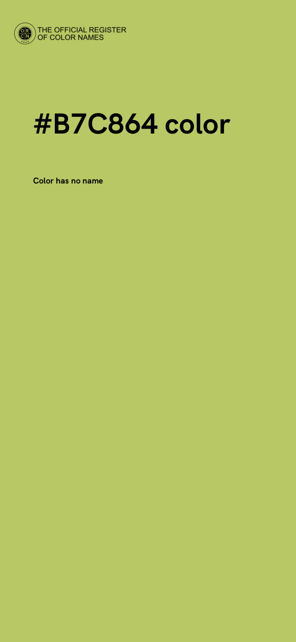 #B7C864 color image