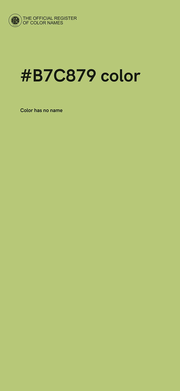#B7C879 color image