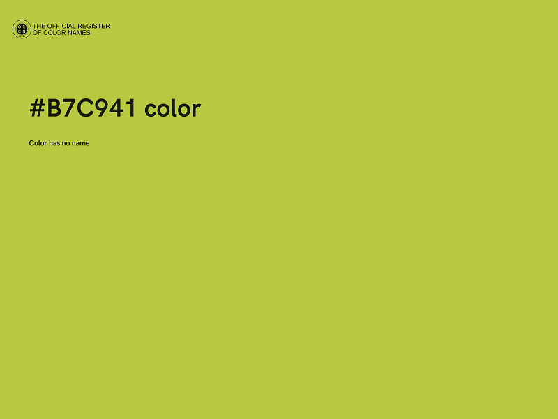 #B7C941 color image