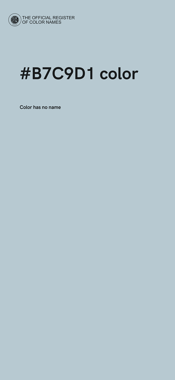 #B7C9D1 color image