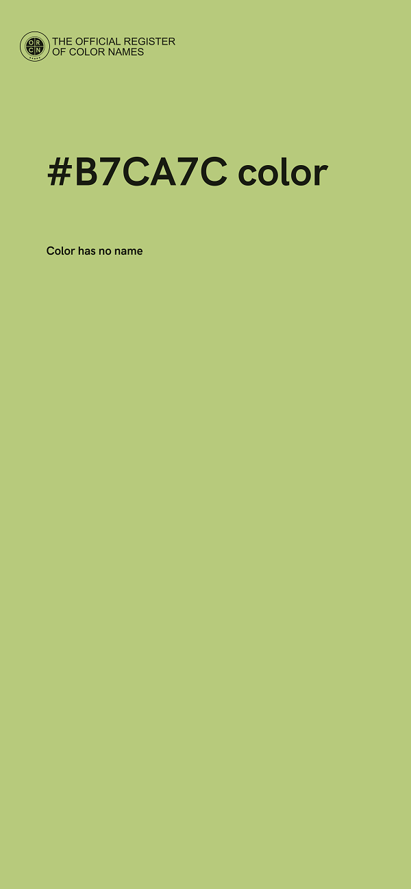 #B7CA7C color image