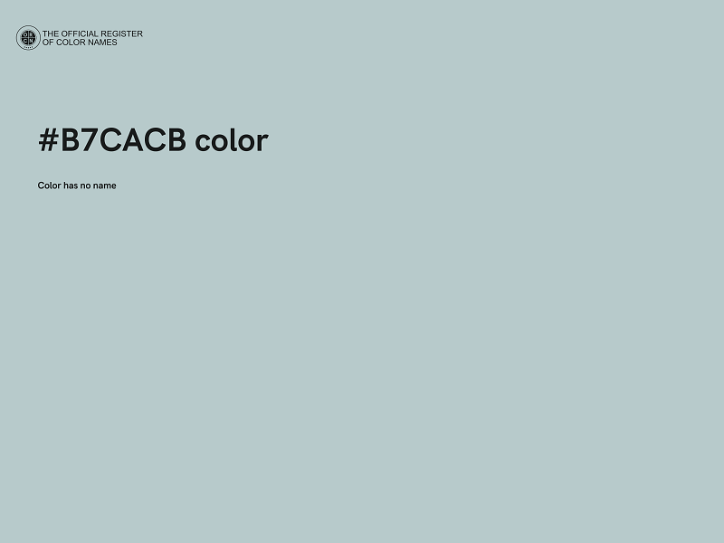 #B7CACB color image