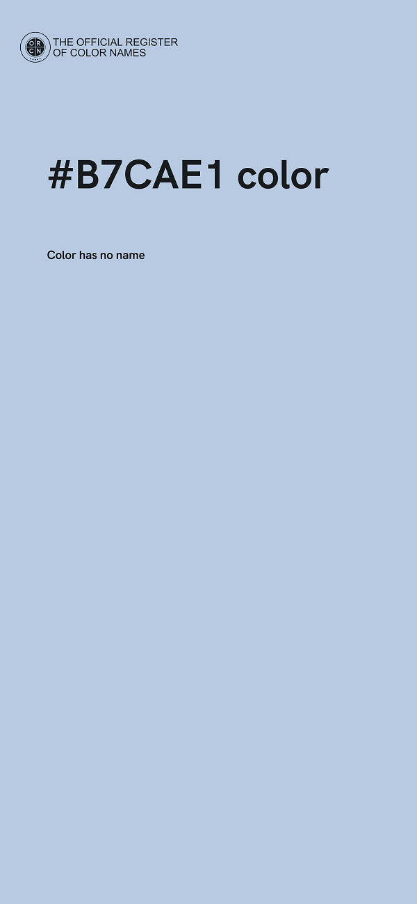 #B7CAE1 color image