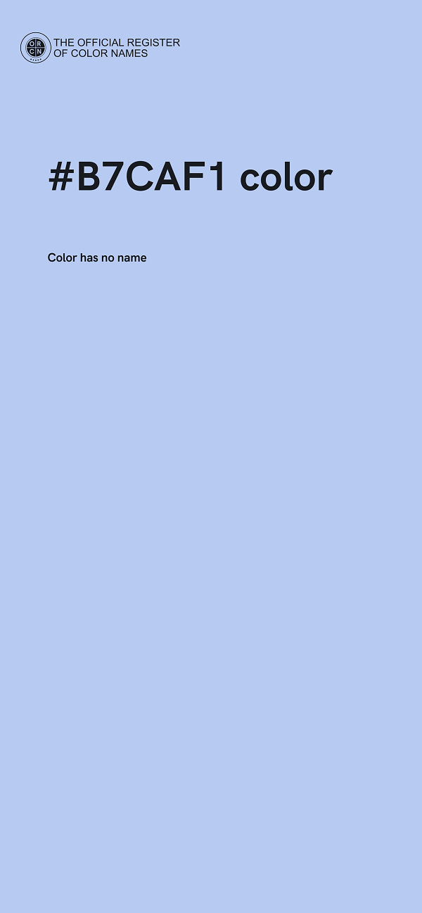 #B7CAF1 color image