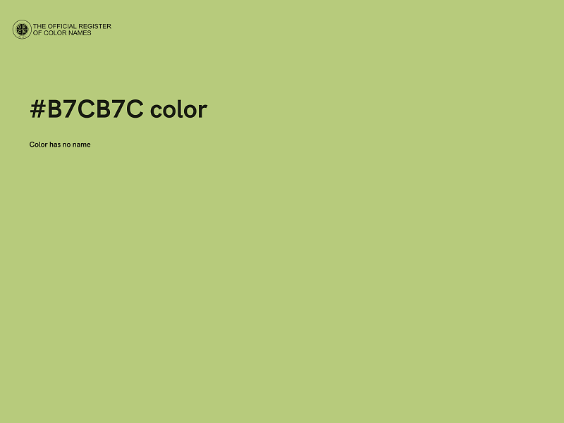 #B7CB7C color image