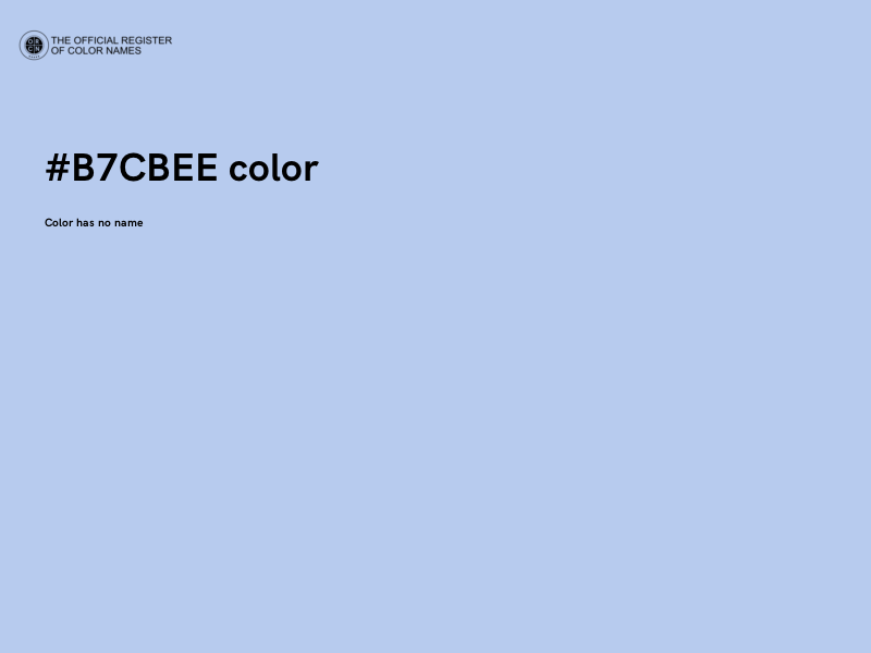 #B7CBEE color image