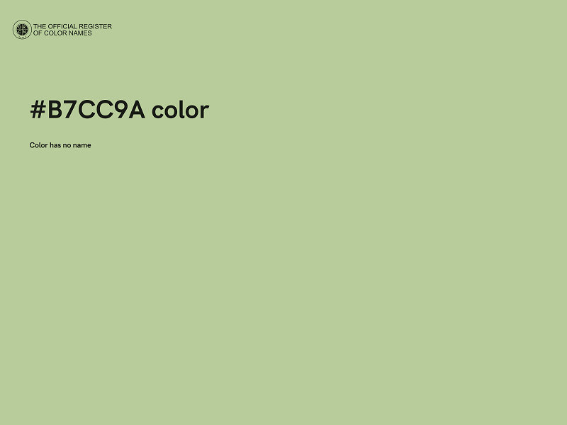 #B7CC9A color image