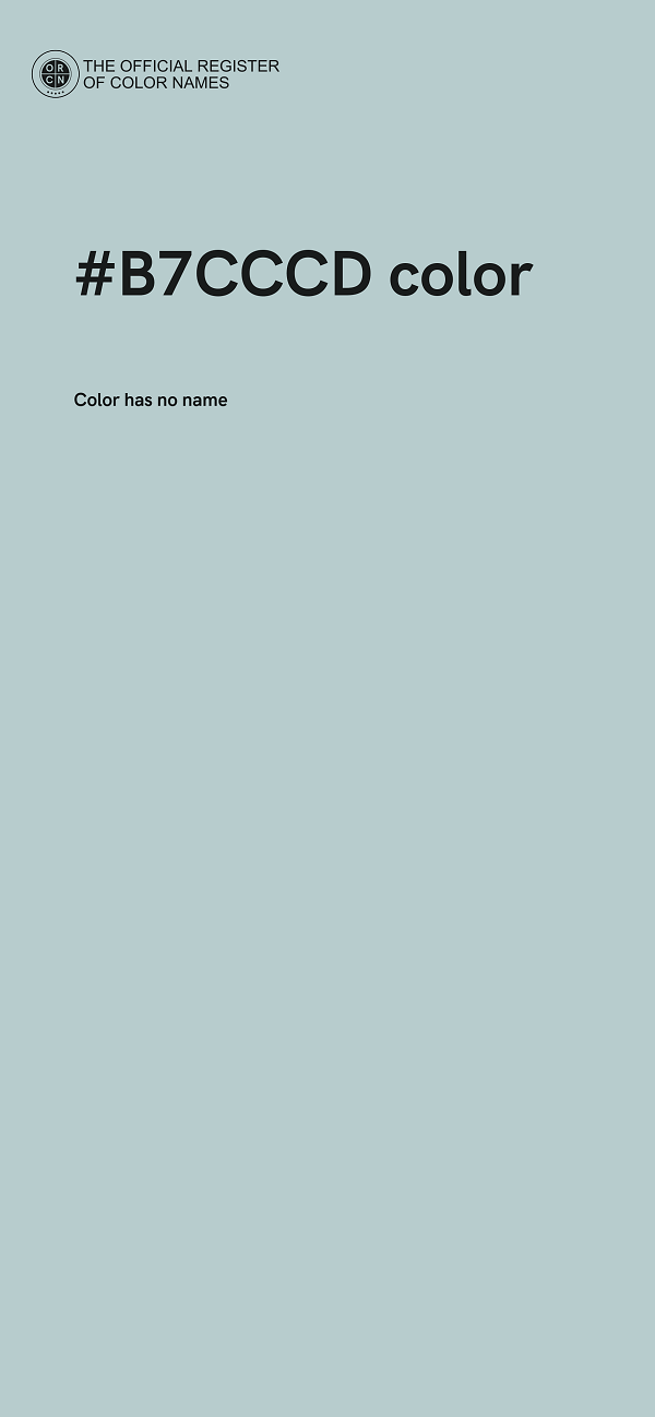 #B7CCCD color image