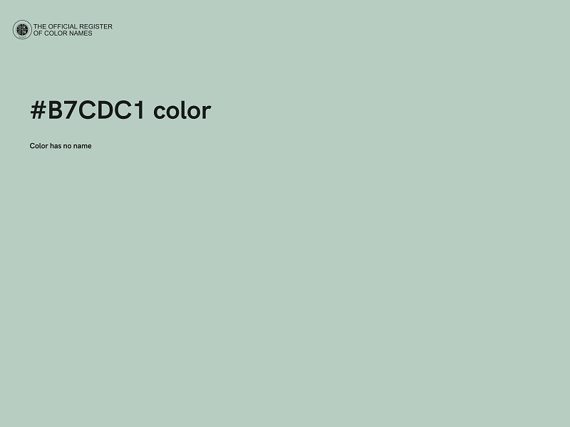 #B7CDC1 color image