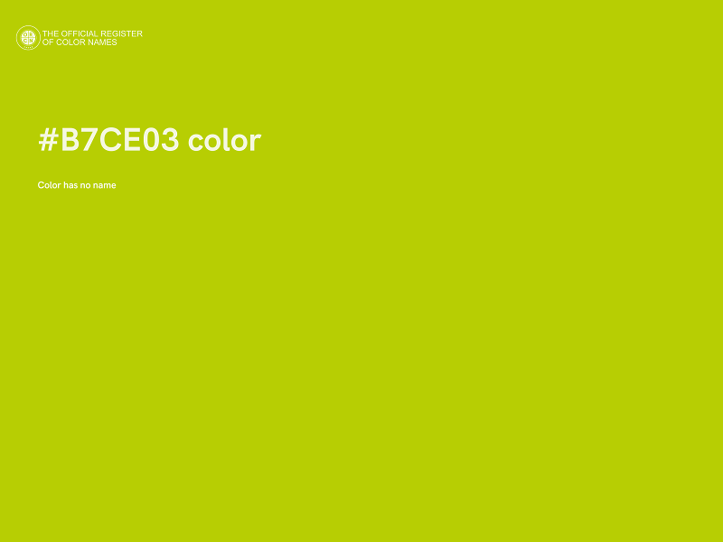 #B7CE03 color image
