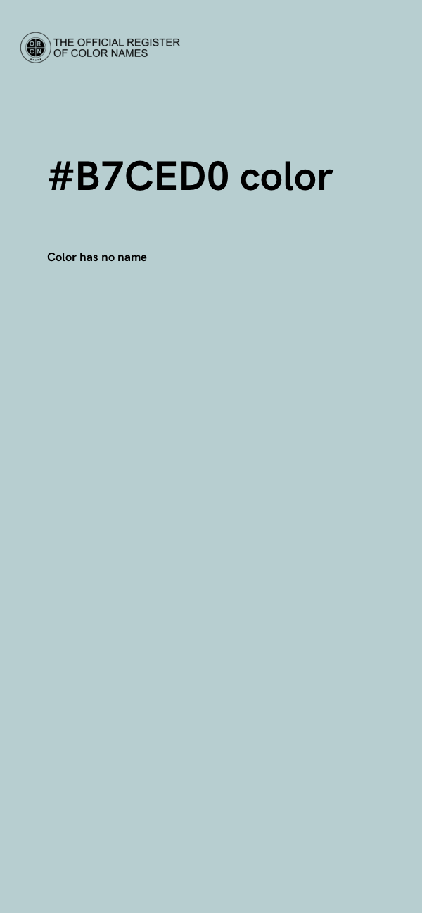 #B7CED0 color image