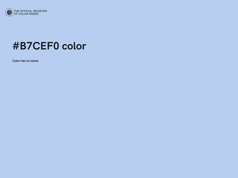 #B7CEF0 color image