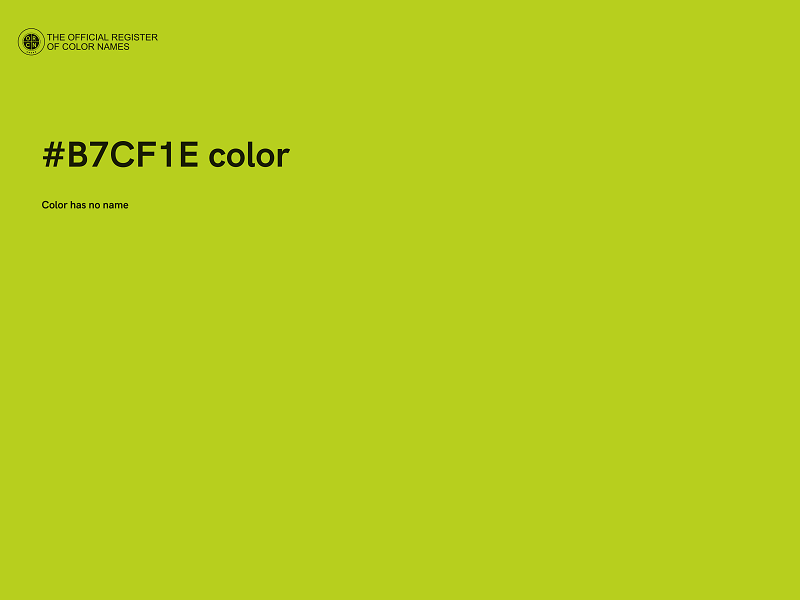 #B7CF1E color image