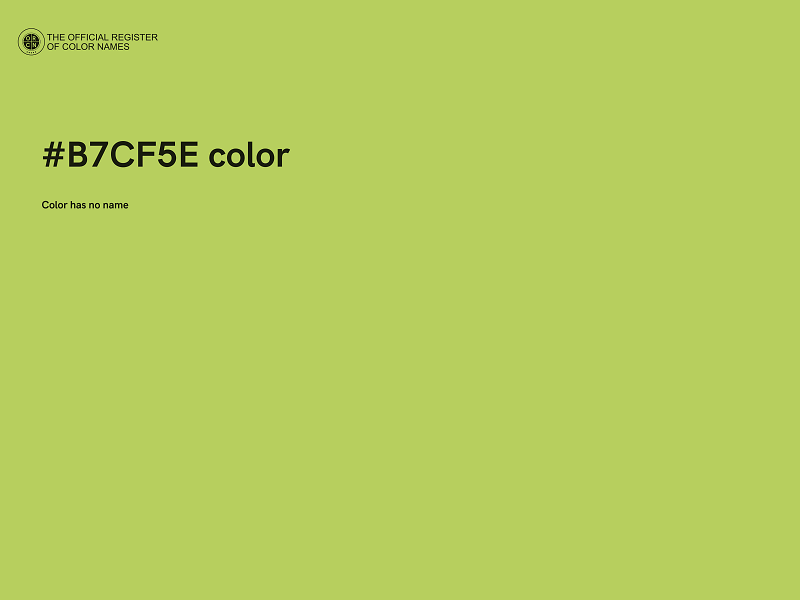 #B7CF5E color image