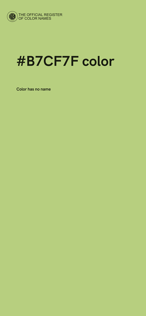 #B7CF7F color image