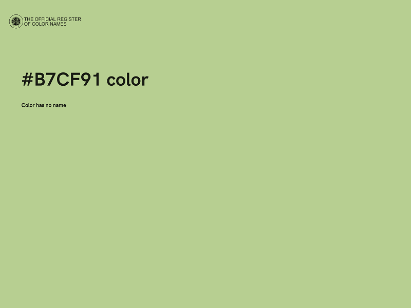 #B7CF91 color image