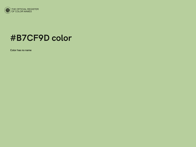 #B7CF9D color image