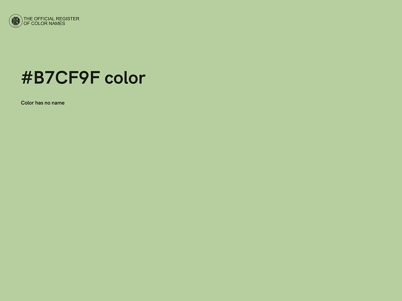 #B7CF9F color image