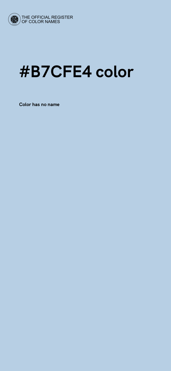 #B7CFE4 color image