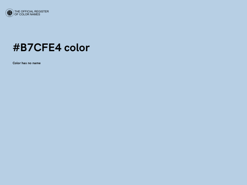 #B7CFE4 color image