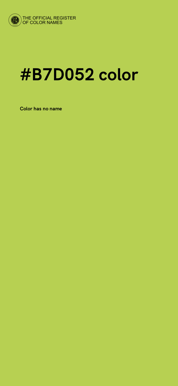 #B7D052 color image