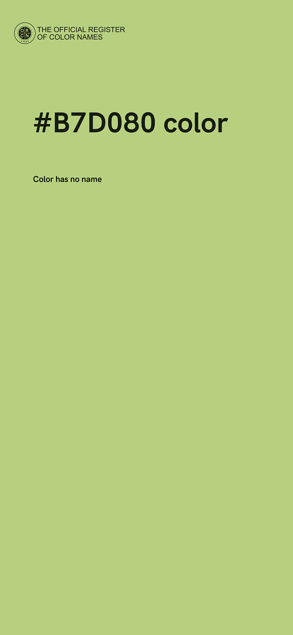 #B7D080 color image