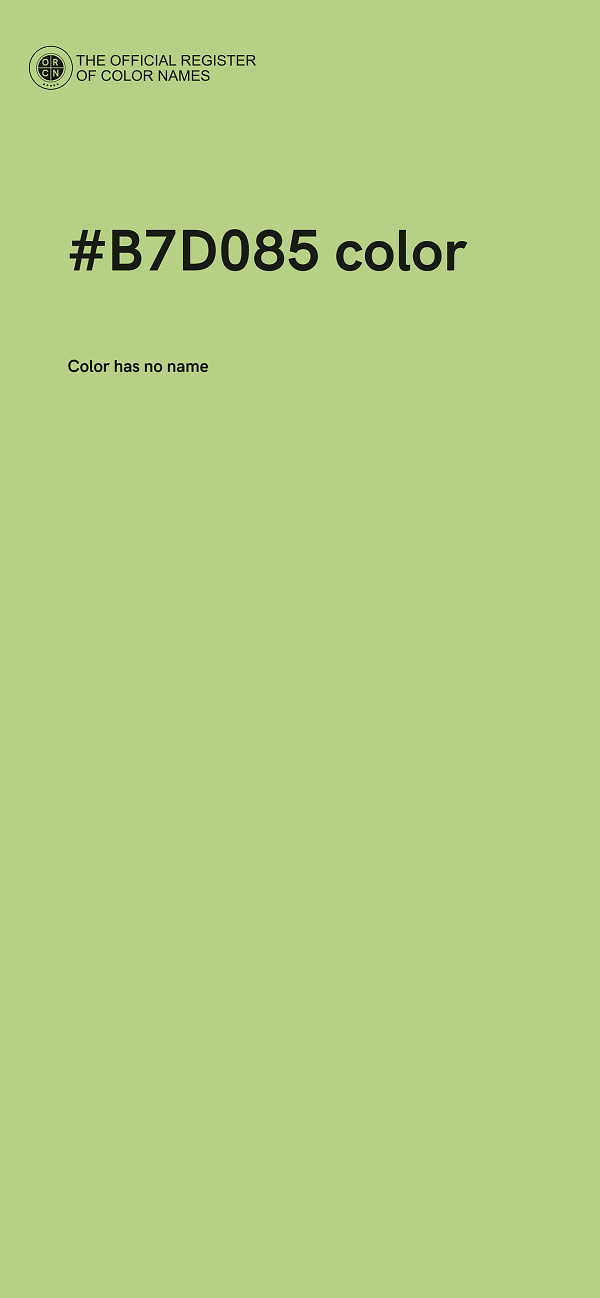 #B7D085 color image