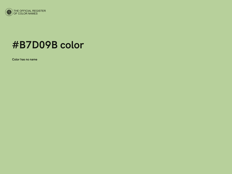 #B7D09B color image
