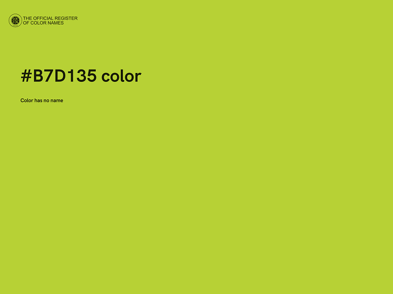 #B7D135 color image