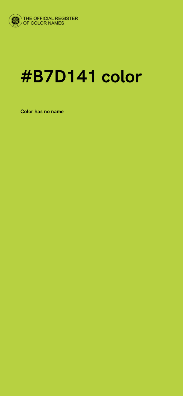 #B7D141 color image