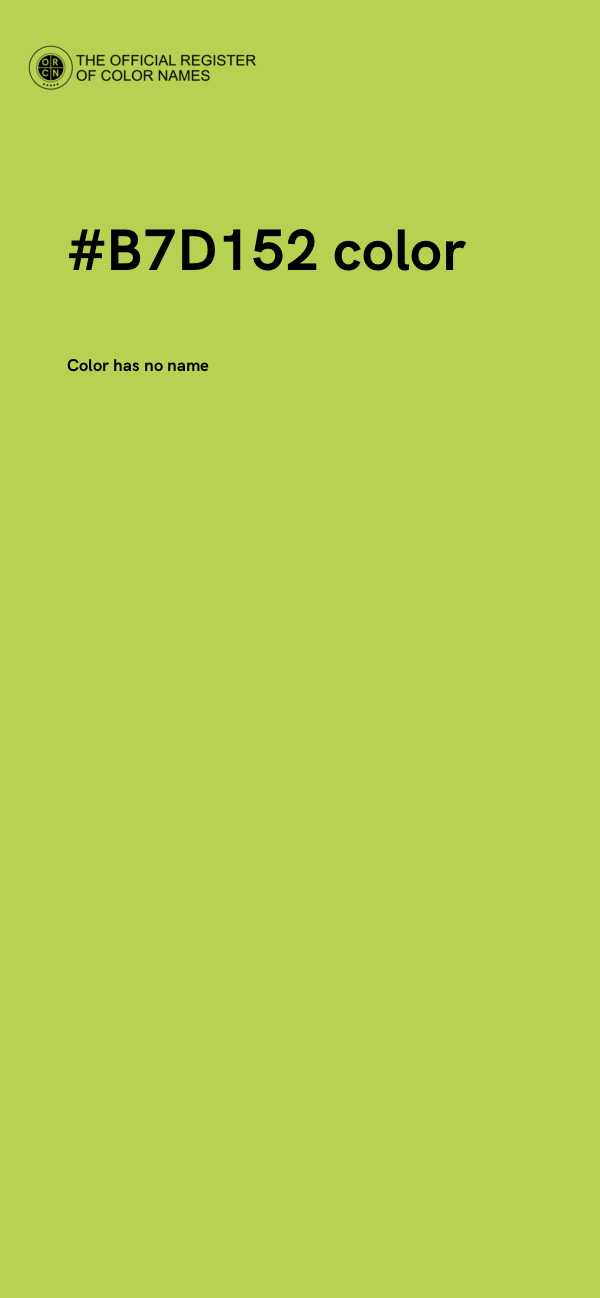 #B7D152 color image