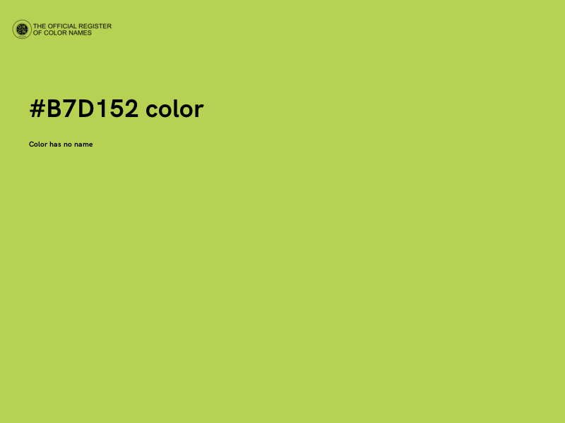 #B7D152 color image
