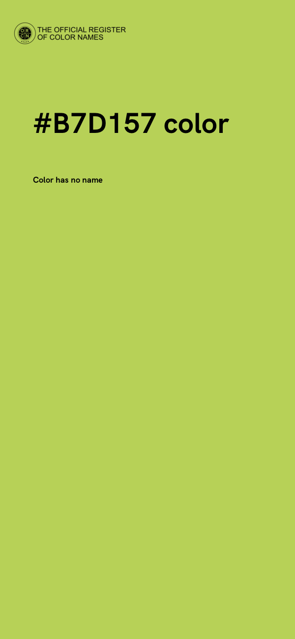 #B7D157 color image