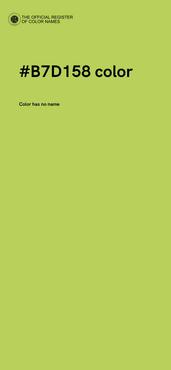 #B7D158 color image
